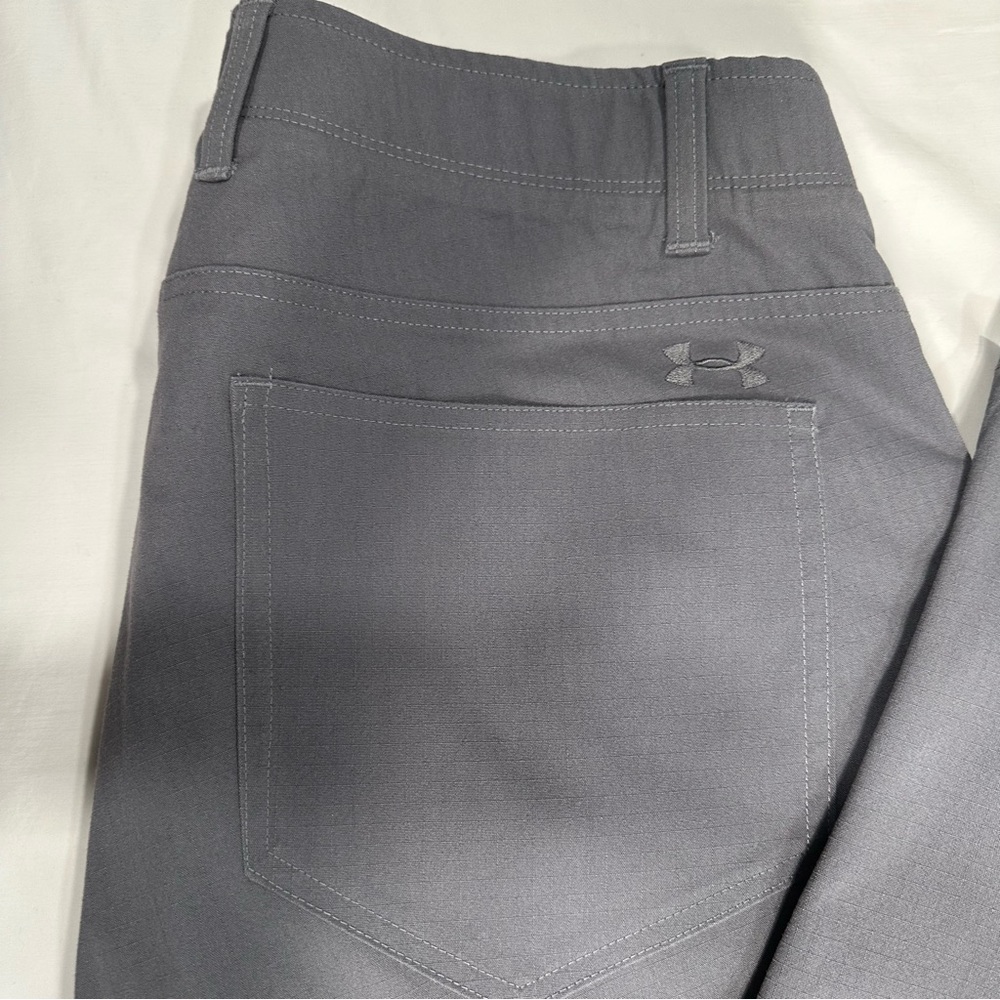 Under Armor, men’s jeans, color gray